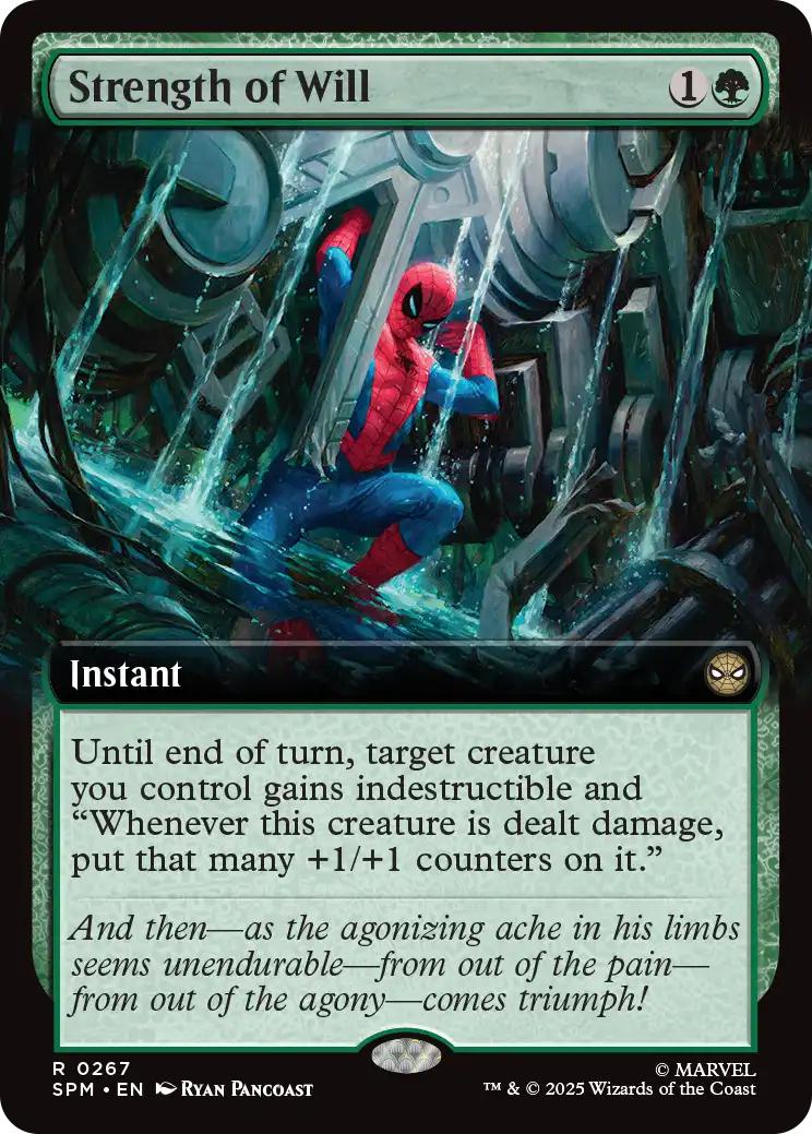 Strength of Will [267] [Extended Art] [Marvel's Spider-Man] [Non-Foil]