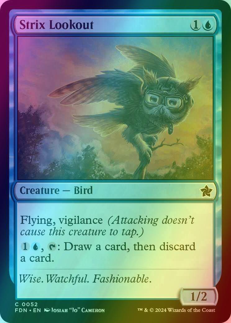 Strix Lookout [52] [Foundations] [Foil]