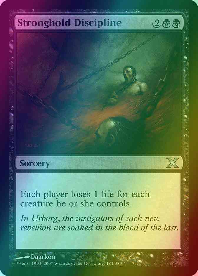 Stronghold Discipline [181] [Tenth Edition] [Foil]