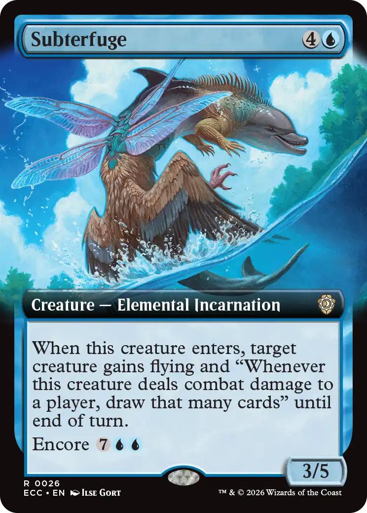 Subterfuge [26] [Extended Art] [Lorwyn Eclipsed: Commander] [Non-Foil]
