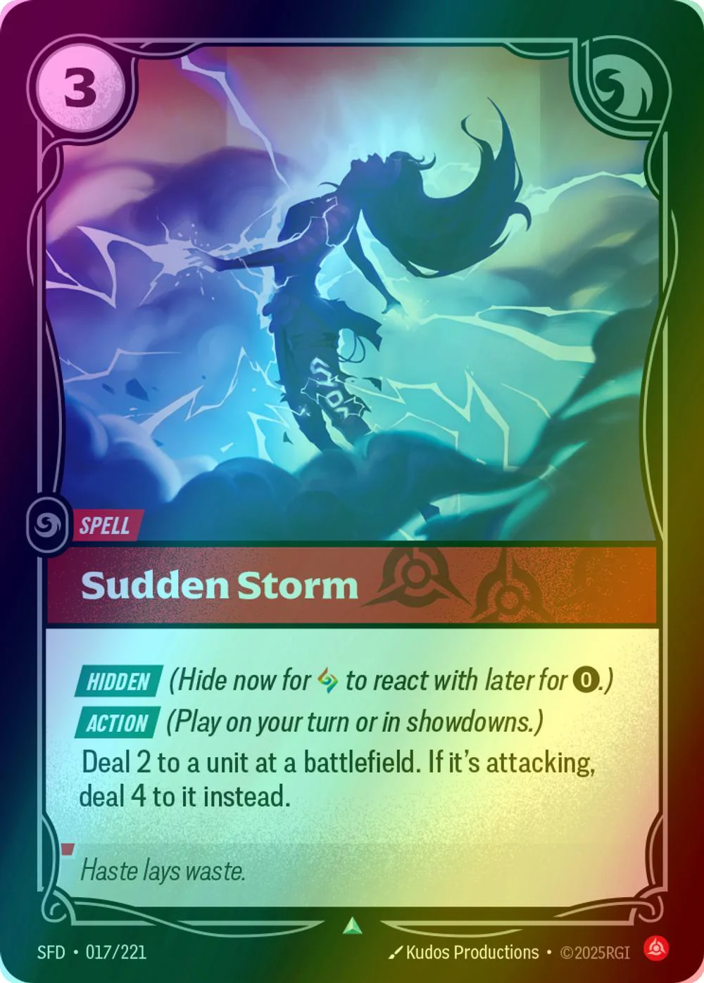 Sudden Storm - 017/221 [Spiritforged] [Foil]