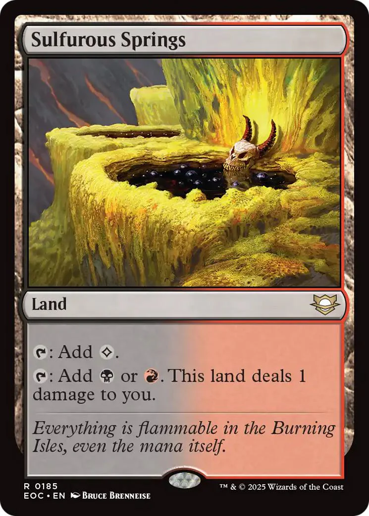 Sulfurous Springs [185] [Edge of Eternities: Commander] [Non-Foil]
