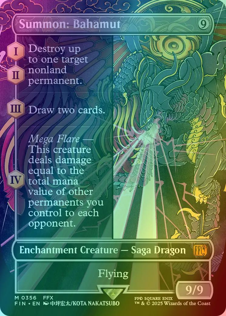 Summon: Bahamut [356] [Borderless] [FINAL FANTASY] [Foil]