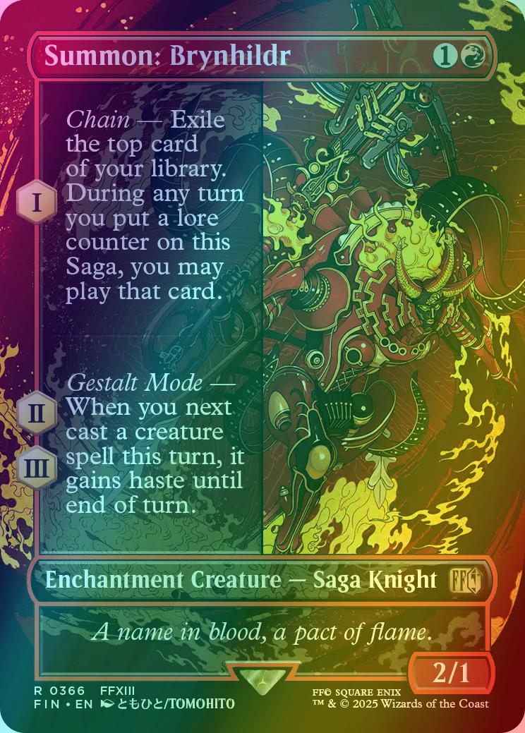 Summon: Brynhildr [366] [Borderless] [FINAL FANTASY] [Foil]