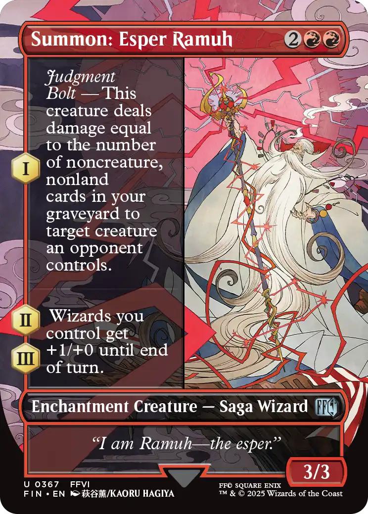 Summon: Esper Ramuh [367] [Borderless] [FINAL FANTASY] [Non-Foil]