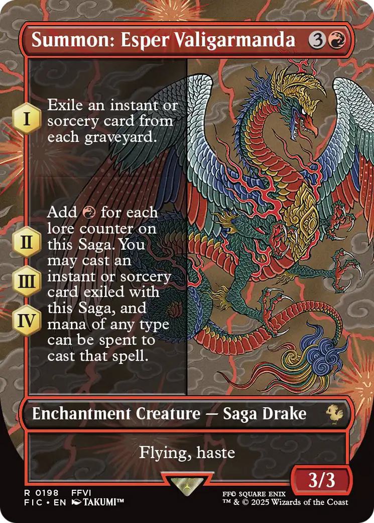 Summon: Esper Valigarmanda [198] [Borderless] [FINAL FANTASY: Commander] [Non-Foil]