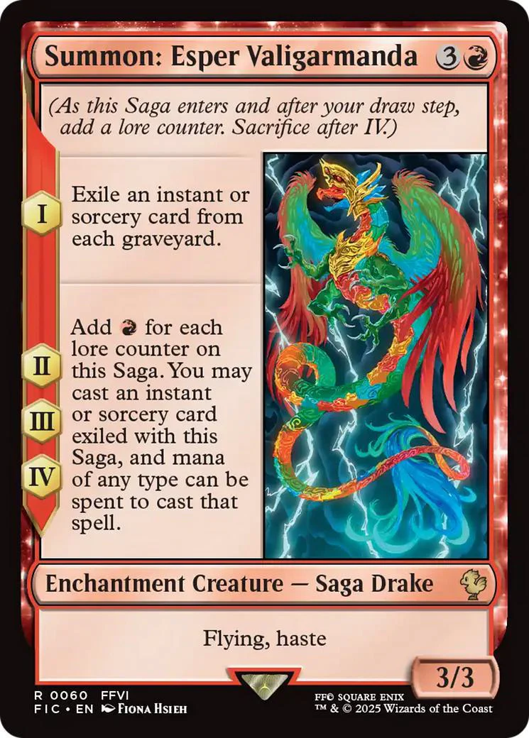 Summon: Esper Valigarmanda [60] [FINAL FANTASY: Commander] [Non-Foil]