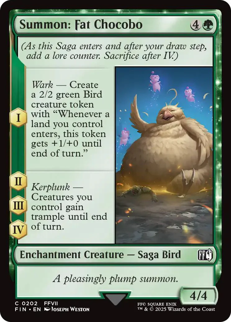 Summon: Fat Chocobo [202] [FINAL FANTASY] [Non-Foil]