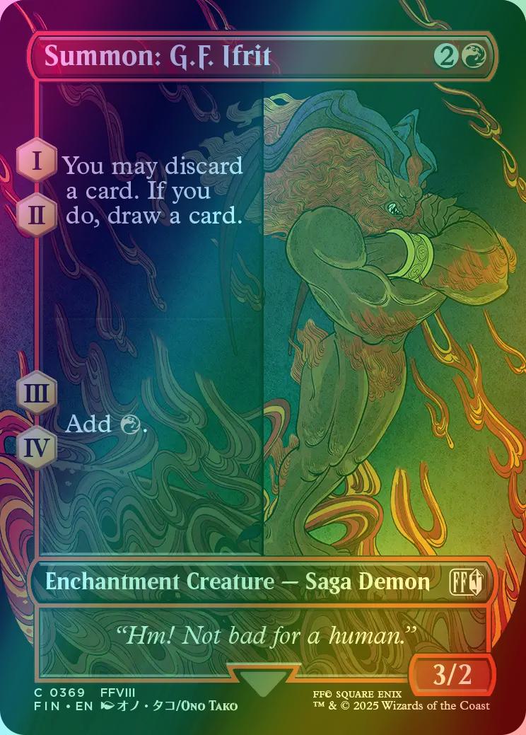 Summon: G.F. Ifrit [369] [Borderless] [FINAL FANTASY] [Foil]