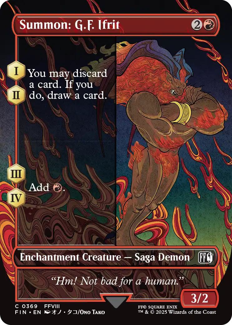 Summon: G.F. Ifrit [369] [Borderless] [FINAL FANTASY] [Non-Foil]