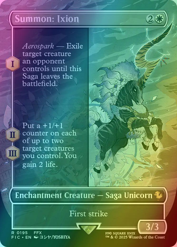 Summon: Ixion [195] [Borderless] [FINAL FANTASY: Commander] [Foil]