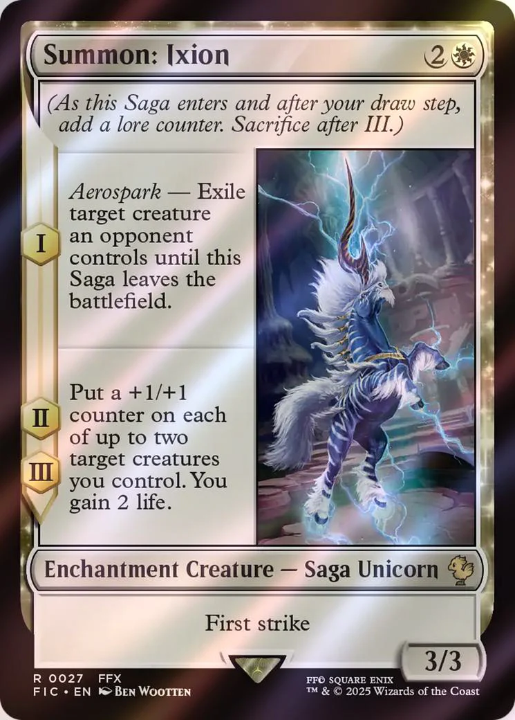 Summon: Ixion [27] [FINAL FANTASY: Commander] [Surge Foil]