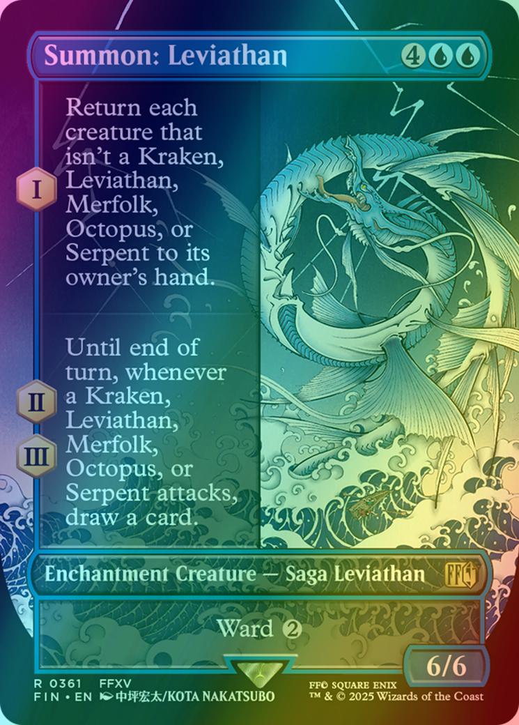 Summon: Leviathan [361] [Borderless] [FINAL FANTASY] [Foil]
