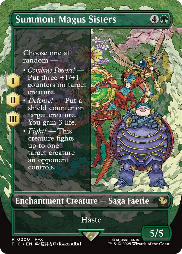 Summon: Magus Sisters [200] [Borderless] [FINAL FANTASY: Commander] [Non-Foil]