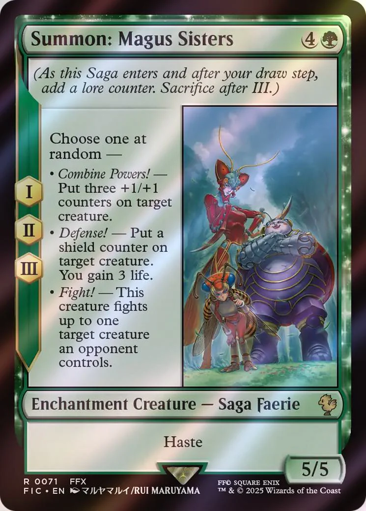Summon: Magus Sisters [71] [FINAL FANTASY: Commander] [Surge Foil]