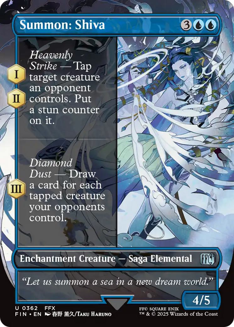Summon: Shiva [362] [Borderless] [FINAL FANTASY] [Non-Foil]