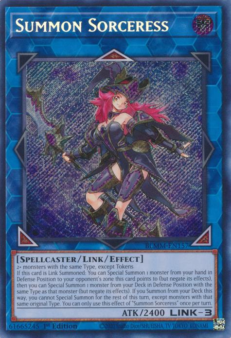 Summon Sorceress - BLMM-EN157 - Secret Rare - 1st Edition
