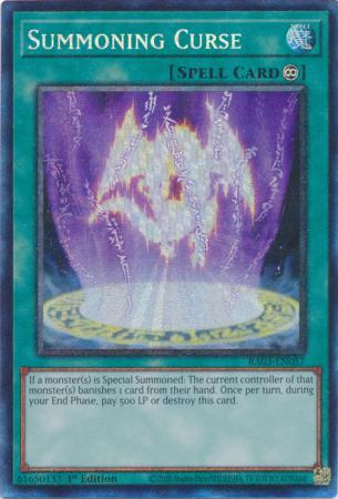 Summoning Curse - RA03-EN057 - Prismatic Collector's Rare - 1st Edition