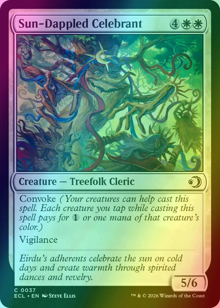 Sun-Dappled Celebrant [37] [Lorwyn Eclipsed] [Foil]