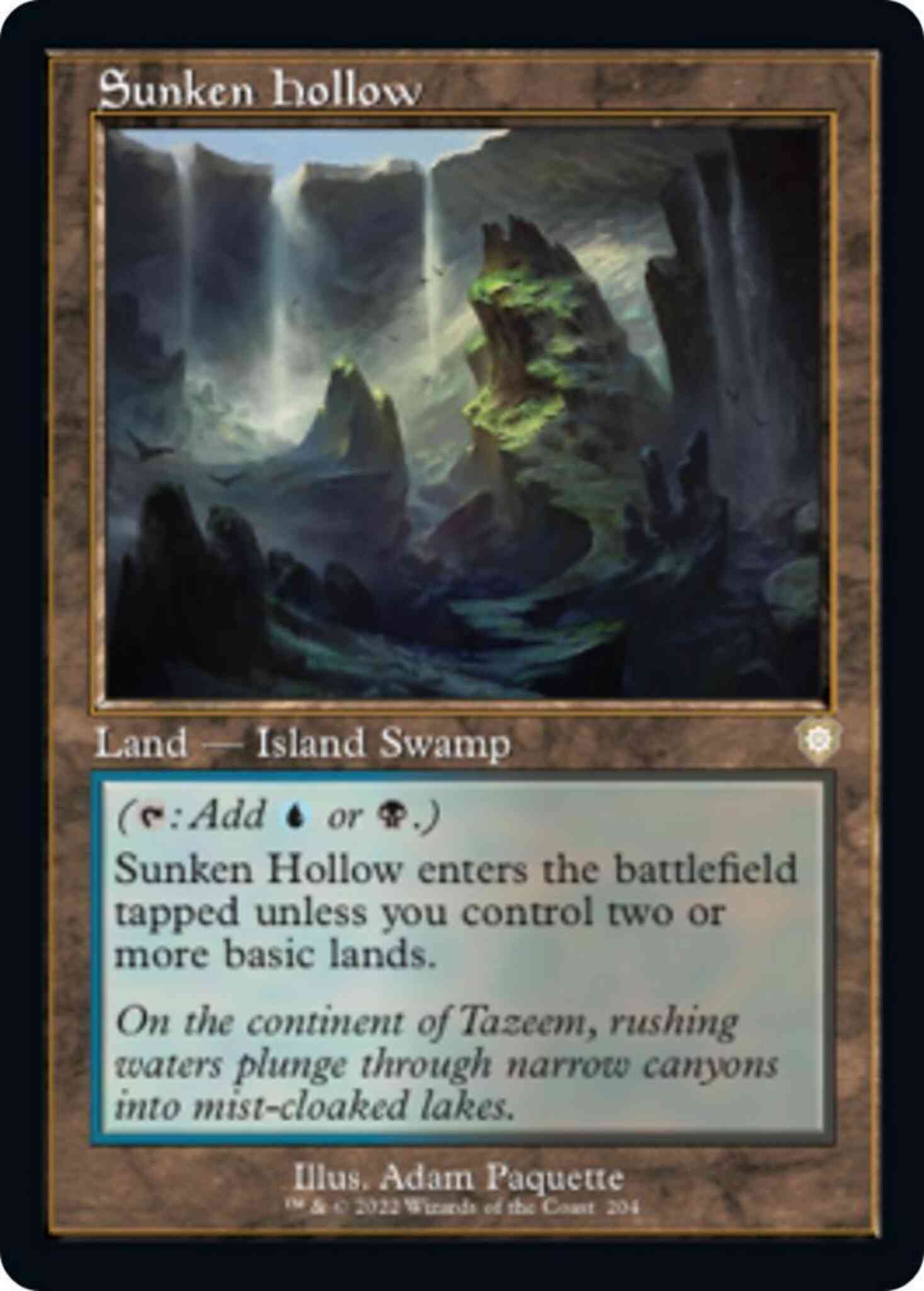 Sunken Hollow [204] [Retro Frame] [The Brothers' War: Commander] [Non-Foil]