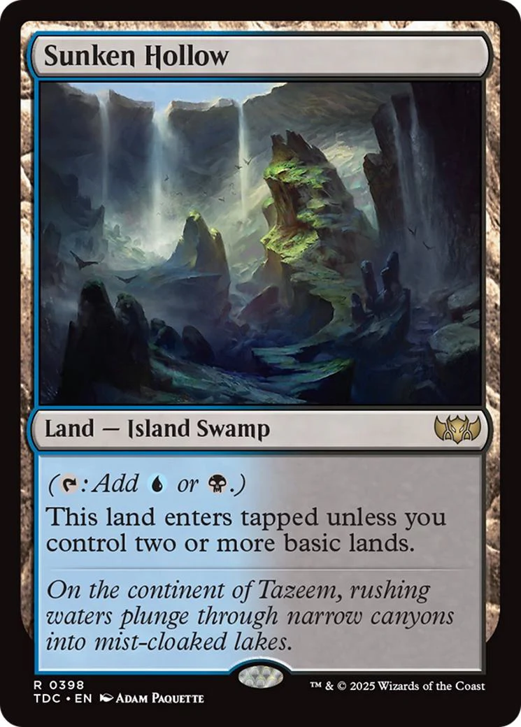 Sunken Hollow [398] [Tarkir: Dragonstorm: Commander] [Non-Foil]
