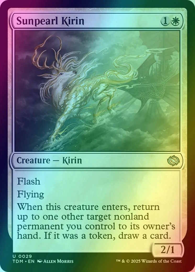 Sunpearl Kirin [29] [Tarkir: Dragonstorm] [Foil]