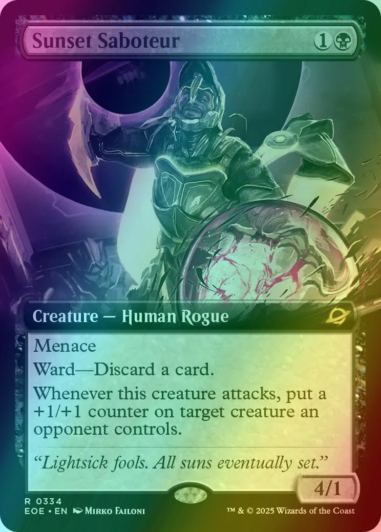 Sunset Saboteur [334] [Extended Art] [Edge of Eternities] [Foil]