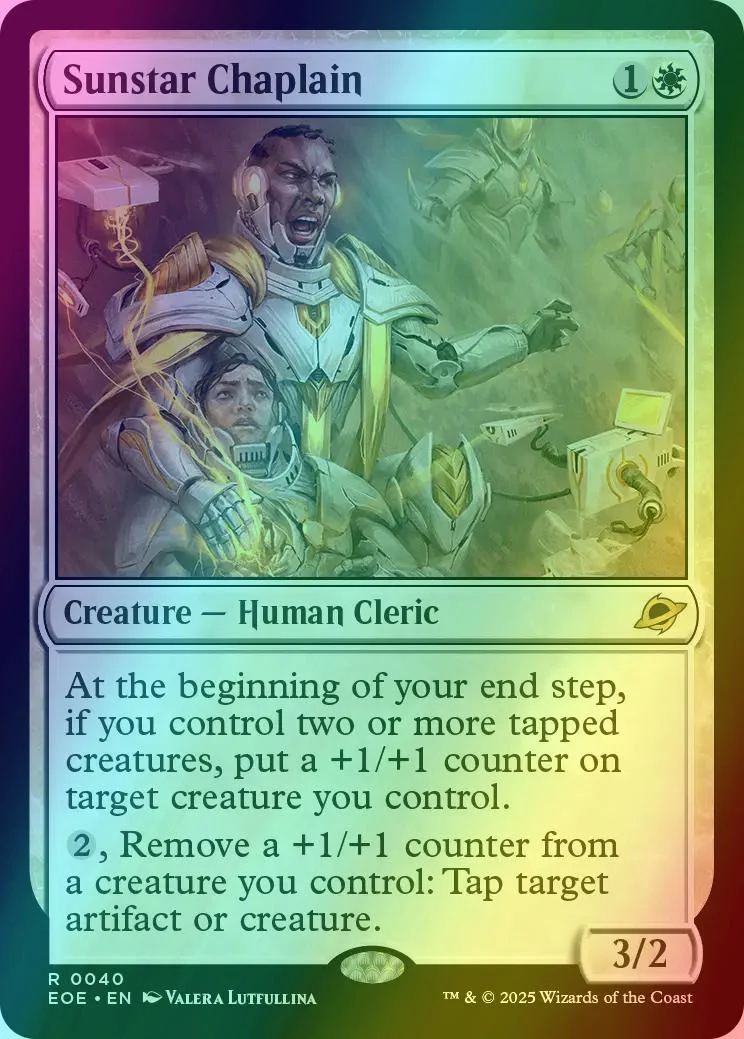 Sunstar Chaplain [40] [Edge of Eternities] [Foil]