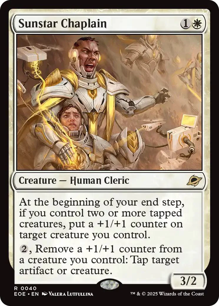 Sunstar Chaplain [40] [Edge of Eternities] [Non-Foil]