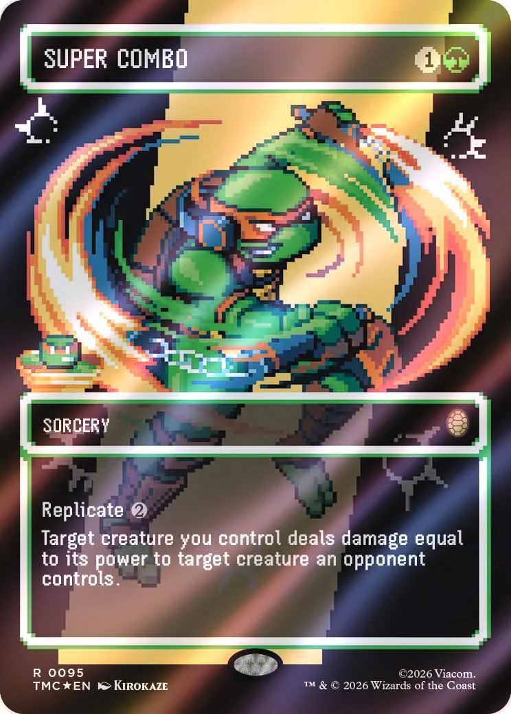 Super Combo [95] [Borderless] [Pixel] [Teenage Mutant Ninja Turtles Eternal] [Surge Foil]