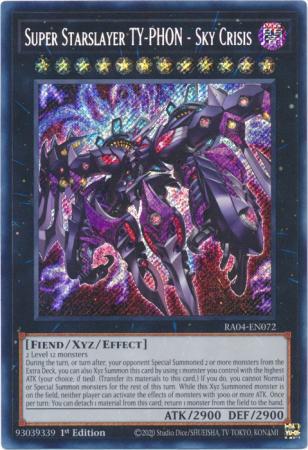 Super Starslayer TY-PHON - Sky Crisis - RA04-EN072 - Secret Rare - 1st Edition