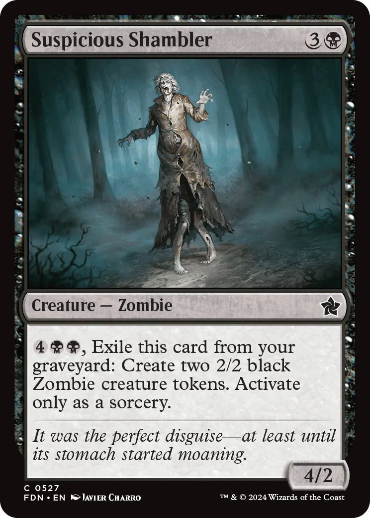 Suspicious Shambler [527] [Foundations] [Non-Foil]