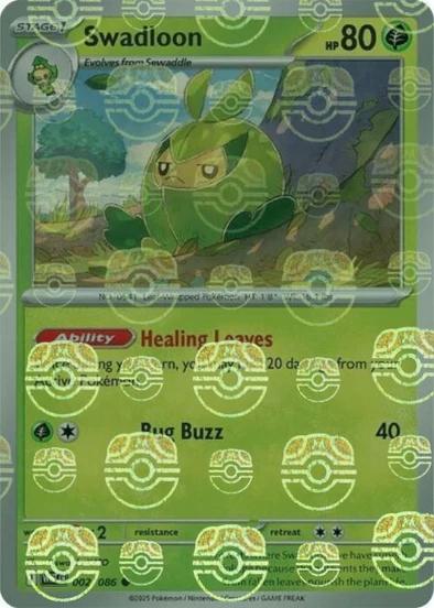 Swadloon - Master Ball Pattern - 002/086 - Common [sv105w-002] [Reverse Holo]