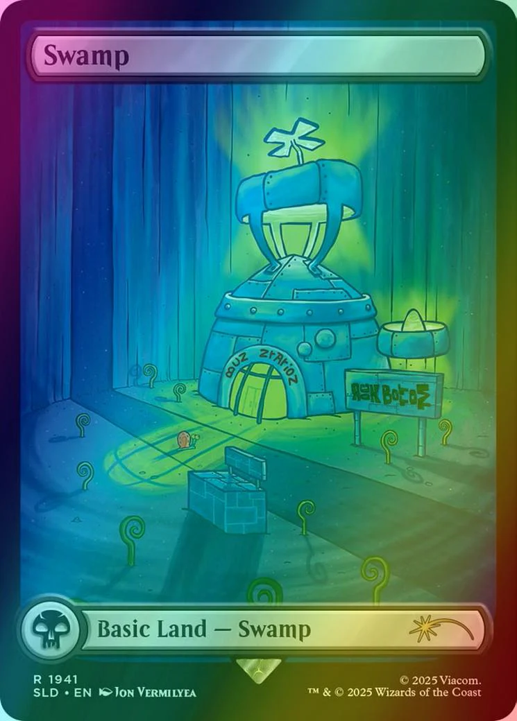 Swamp [1941] [Full Art] [SpongeBob: Lands] [Secret Lair Drop] [Foil]