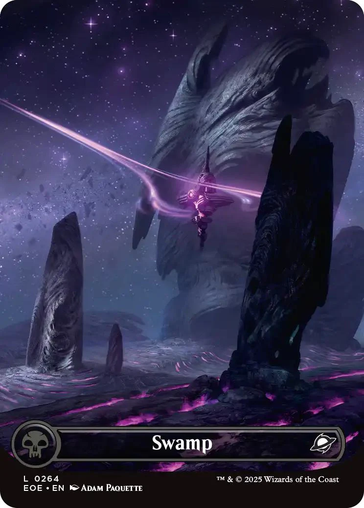 Swamp [264] [Borderless] [Celestial] [Edge of Eternities] [Non-Foil]