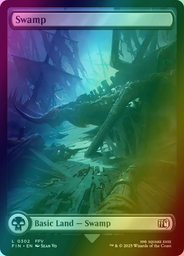 Swamp [302] [Full Art] [FINAL FANTASY] [Foil]