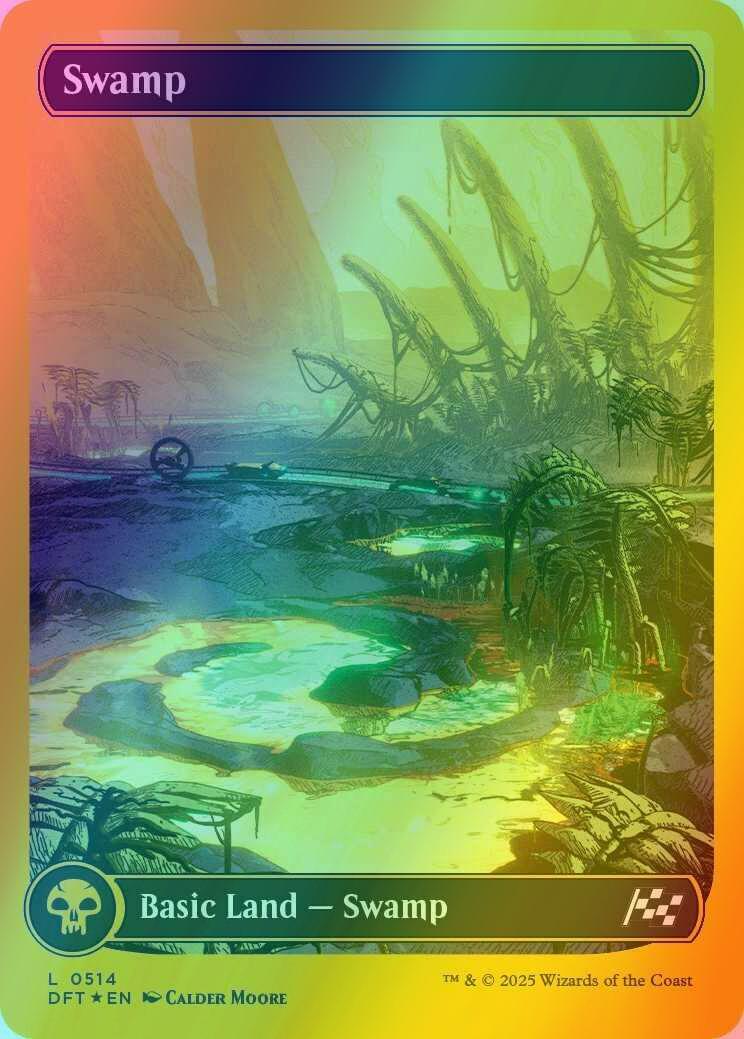 Swamp [514] [Full Art] [Panorama] [Aetherdrift] [First-place Foil]
