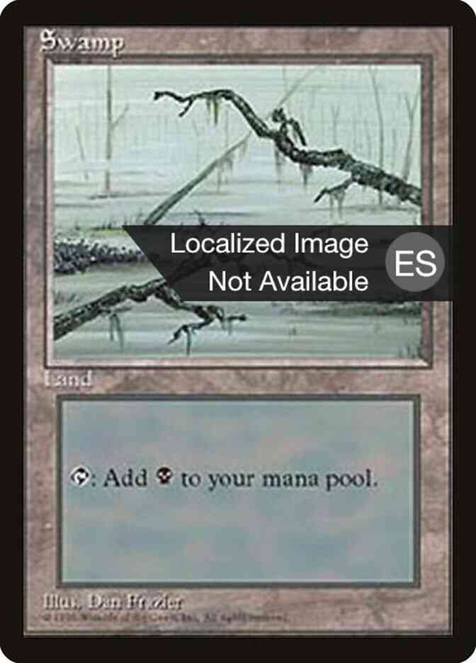 Swamp - Chinese [Bottom Branch From Left] [372] [Fourth Edition Black Border: Chinese] [Non-Foil]