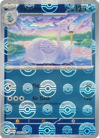 Swanna - Poké Ball Pattern - 026/086 - Uncommon [sv105w-026] [Reverse Holo]