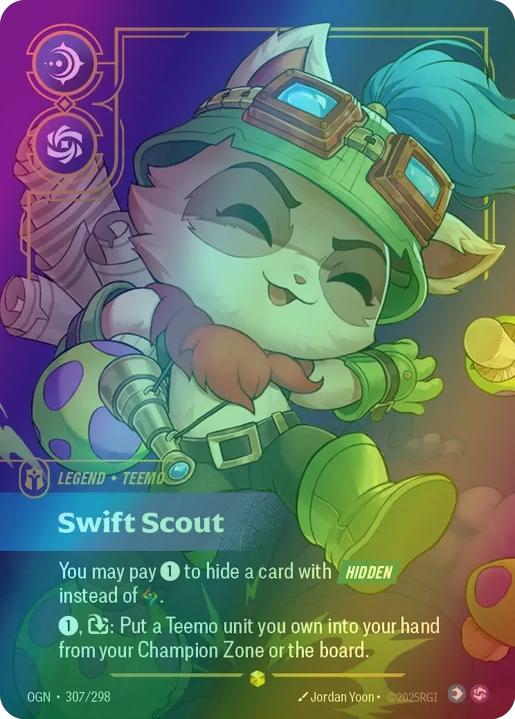Swift Scout (Teemo) (Overnumbered) - 307/298 [Origins] [Foil]
