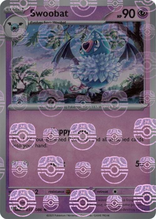 Swoobat - Master Ball Pattern - 037/086 - Uncommon [sv105w-037] [Reverse Holo]