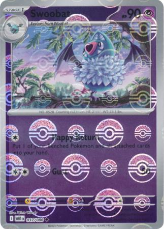 Swoobat - Poké Ball Pattern - 037/086 - Uncommon [sv105w-037] [Reverse Holo]