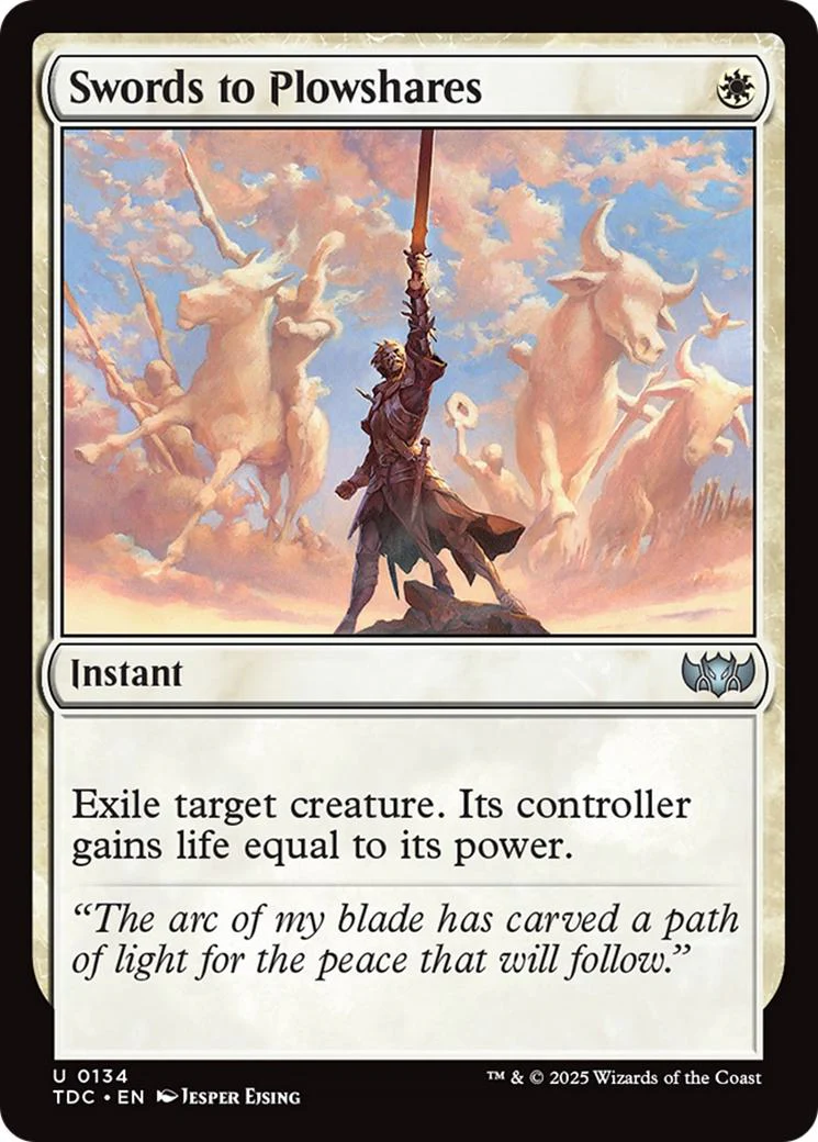 Swords to Plowshares [134] [Tarkir: Dragonstorm: Commander] [Non-Foil]