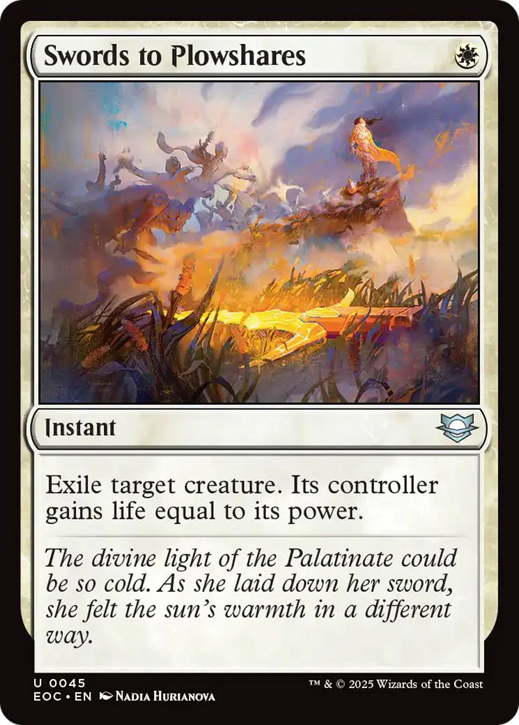 Swords to Plowshares [45] [Edge of Eternities: Commander] [Non-Foil]
