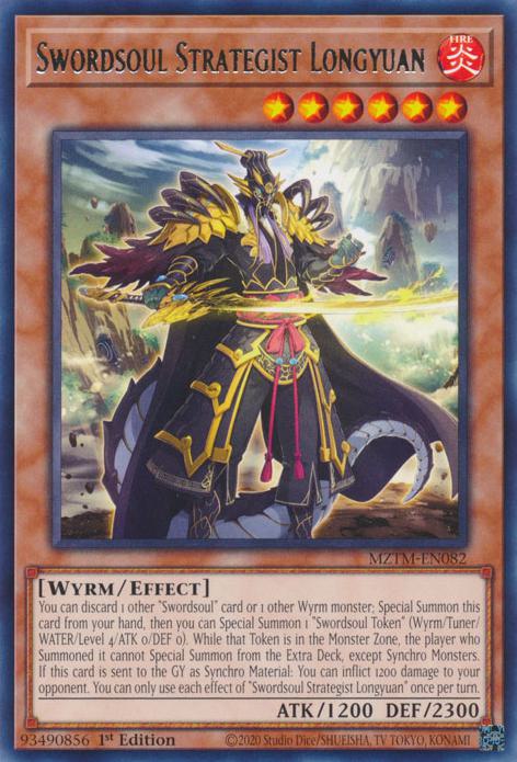 Swordsoul Strategist Longyuan - MZTM-EN082 - Rare - 1st Edition