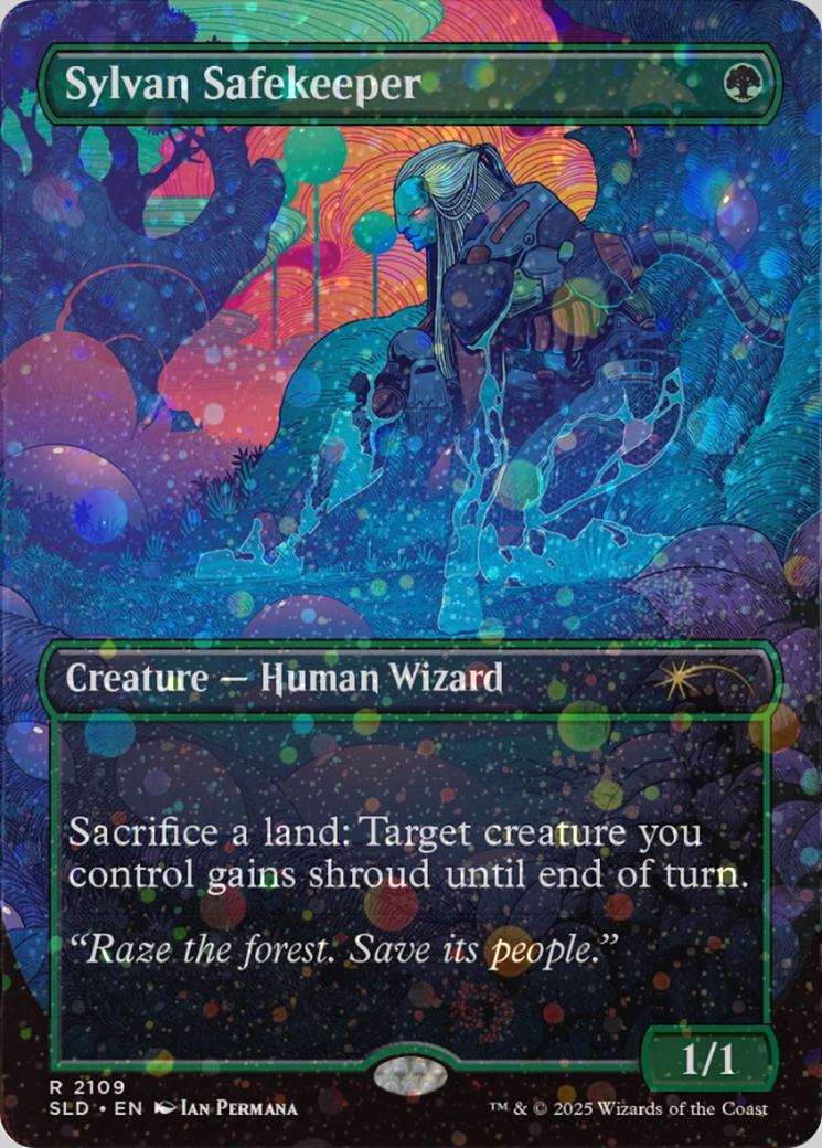 Sylvan Safekeeper [2109] [Borderless] [Alien Auroras] [Secret Lair Drop] [Galaxy Foil]