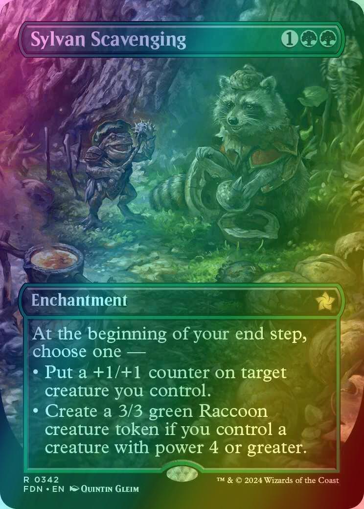 Sylvan Scavenging [342] [Borderless] [Foundations] [Foil]
