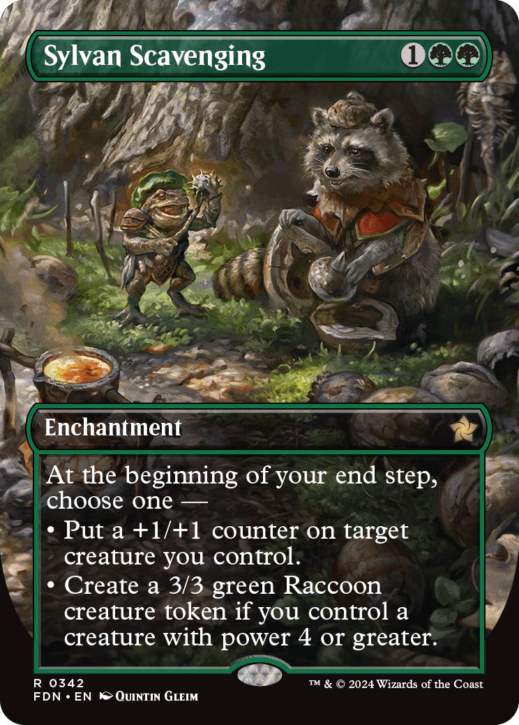 Sylvan Scavenging [342] [Borderless] [Foundations] [Non-Foil]