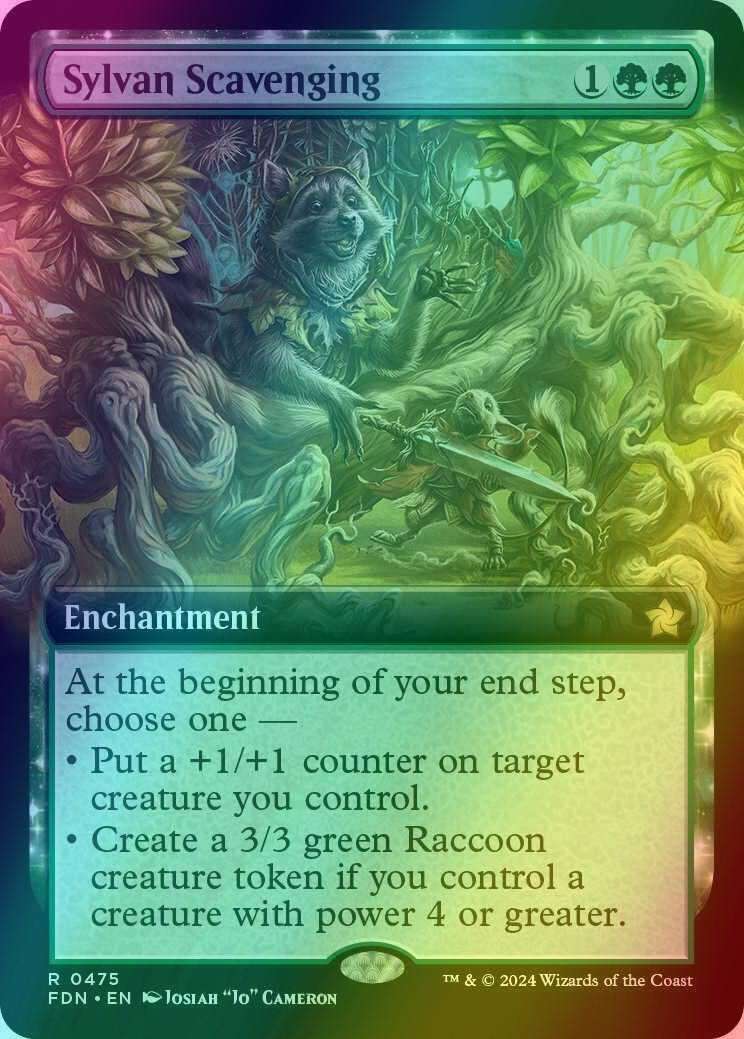 Sylvan Scavenging [475] [Extended Art] [Foundations] [Foil]