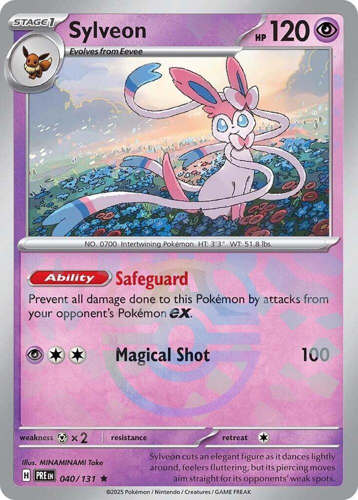 Sylveon - Master Ball Pattern - 040/131 - Rare [sv085-040] [Reverse Holo]